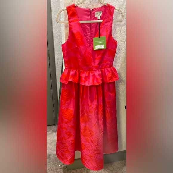 kate spade Dresses & Skirts - Kate Spade Red Peplum Fit and Flare Cocktail Dress